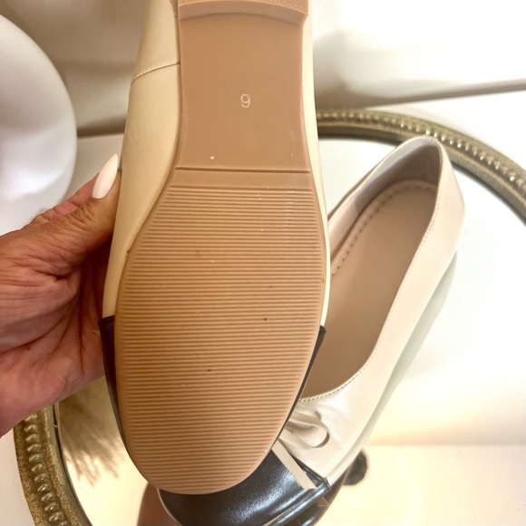 NWOT Cap Toe Ballet Flats Size 6 - Picture 5 of 5